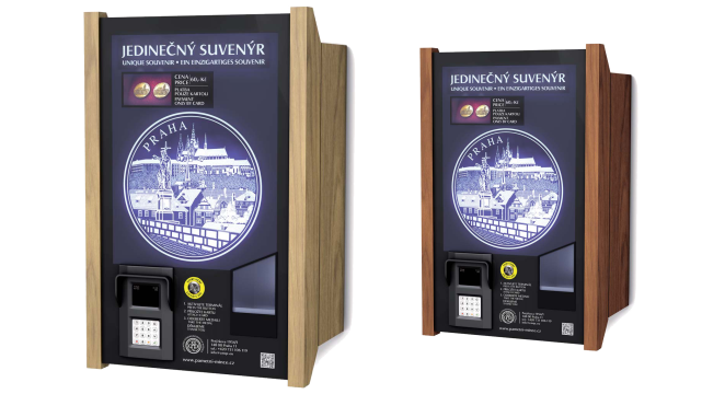 SINGLE-DESIGN VENDING MACHINE