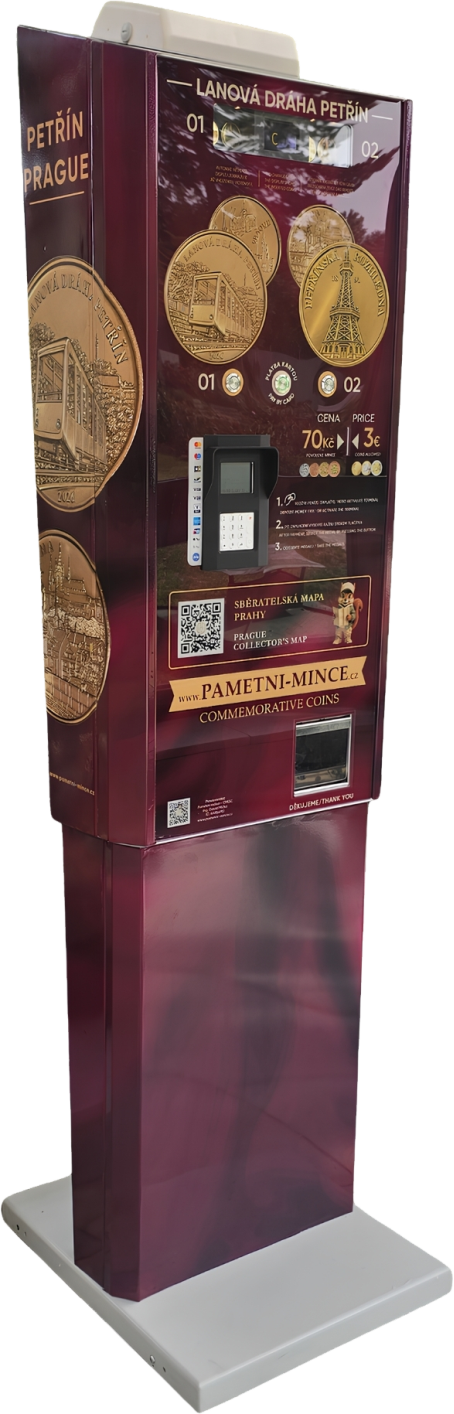 TWO-DESIGN VENDING MACHINE