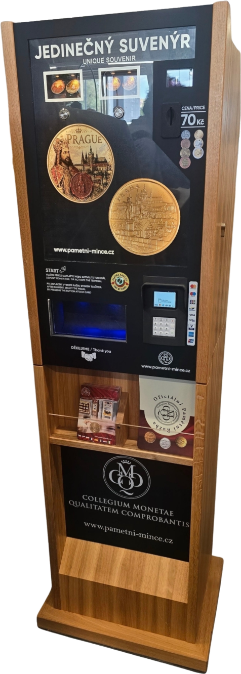 Commemorative coin vending machines